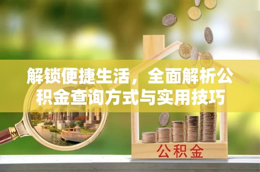 阿巴嘎旗解锁便捷生活，全面解析公积金查询方式与实用技巧