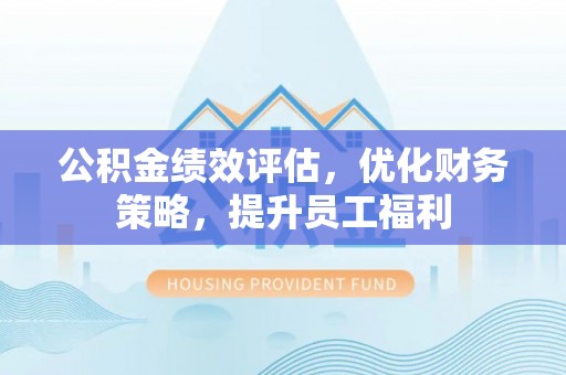 阿巴嘎旗公积金绩效评估，优化财务策略，提升员工福利