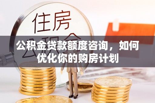 阿巴嘎旗公积金贷款额度咨询，如何优化你的购房计划