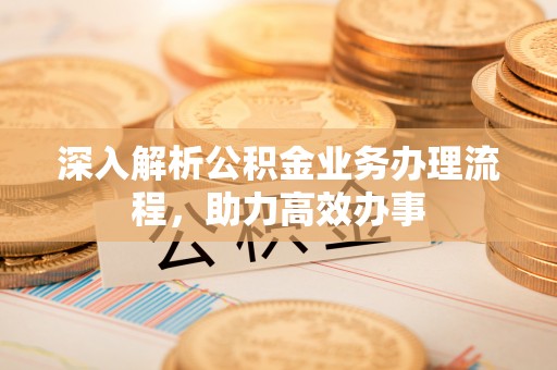 阿巴嘎旗深入解析公积金业务办理流程，助力高效办事